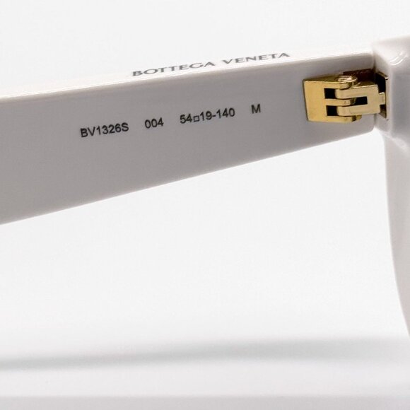 NEW BOTTEGA VENETA SUNGLASSES BV1326S 004 IVORY WOMEN EYEWEAR